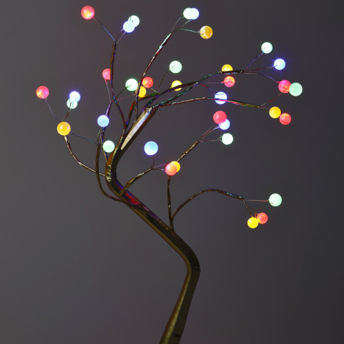 Фигурка ЭРА ЕGNID - 36M дерево с разноцветными жемчужинами 36 LED (1/24) (Б0051948) фото 7