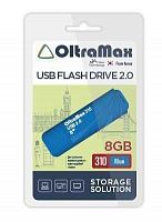 Флеш-накопитель USB  8GB  OltraMax  310  синий (OM-8GB-310-Blue)