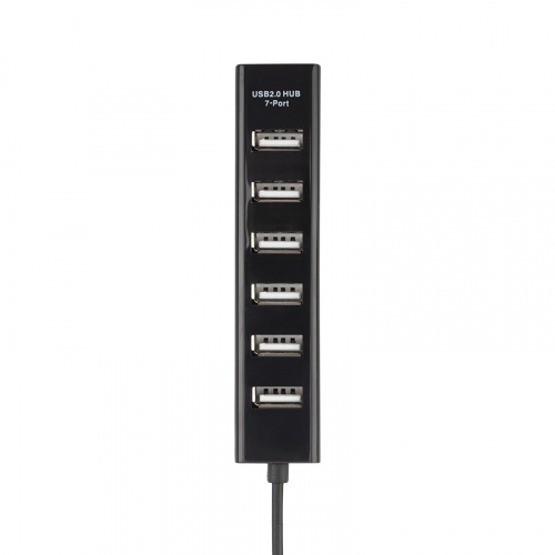 Разветвитель USB на 7 портов черный REXANT (1/100) (18-4107) фото 2