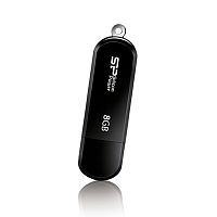 Флеш-накопитель USB  8GB  Silicon Power  LuxMini 322  чёрный (SP008GBUF2322V1K)