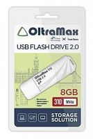 Флеш-накопитель USB  8GB  OltraMax  310  белый (OM-8GB-310-White)