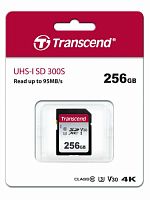 Карта памяти SDXC  256GB  Transcend 300S Class 10 UHS-I U3 V30 (TS256GSDC300S)