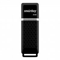 Флеш-накопитель USB  32GB  Smart Buy  Quartz  чёрный (SB32GBQZ-K)