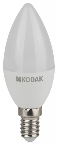 Лампа светодиодная KODAK B35-7W-840-E14 E14 / Е14 7Вт свеча нейтральный белый свет (1/100) (Б0057624) фото 2
