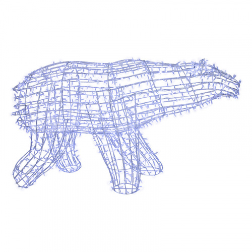 Фигура NEON-NIGHT объемная «Полярный медведь» 210х10 см, 1500 LED, IP65, цвет свечения белый  (1/1) (501-231) фото 4