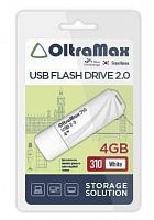 Флеш-накопитель USB  4GB  OltraMax  310  белый (OM-4GB-310-White)