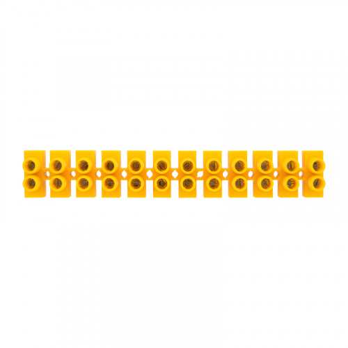 Клеммная винтовая колодка KВ-14 6-14, ток 20 A, полиэтилен желтый REXANT (10 шт./уп.) (10/500) (07-5014-3) фото 4