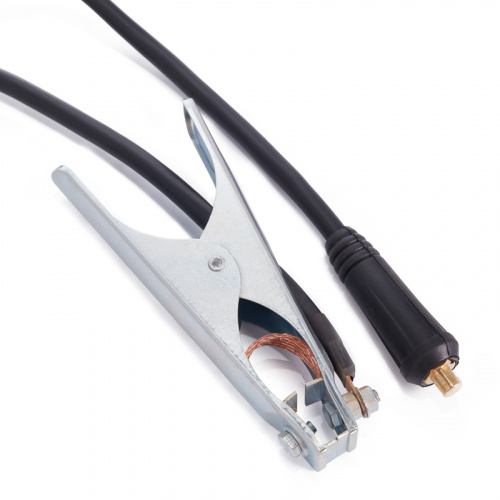 Сварочный кабель с клеммой заземления REXANT 16 мм² 200 А СКР 10-25 3 м (1/20) (16-0763) фото 2