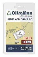 Флеш-накопитель USB  16GB  OltraMax  330  белый (OM-16GB-330-White)