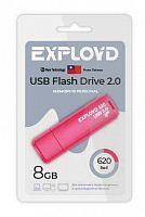 Флеш-накопитель USB  8GB  Exployd  620  красный (EX-8GB-620-Red)