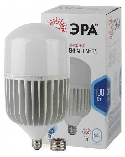Лампа светодиодная ЭРА STD LED POWER T160-100W-4000-E27/E40 Е27 / Е40 100Вт колокол нейтральный белый свет (1/6) (Б0032089) фото 5