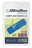Флеш-накопитель USB  4GB  OltraMax  310  синий (OM-4GB-310-Blue)