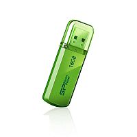 Флеш-накопитель USB  16GB  Silicon Power  Helios 101  зелёный (SP016GBUF2101V1N)