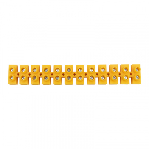 Клеммная винтовая колодка KВ-16 6-16, ток 30 A, полиэтилен желтый REXANT (10 шт./уп.) (10/300) (07-5016-3) фото 3