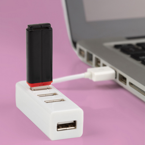 Разветвитель USB на 4 порта белый REXANT (1/200) (18-4103-1) фото 3