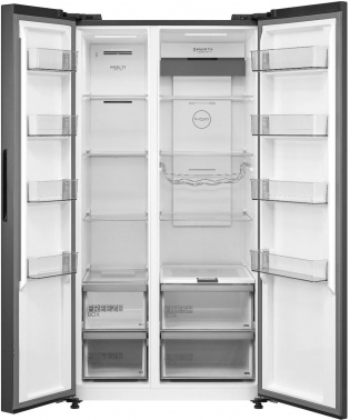 Холодильник Midea MDRS791MIE46 2-хкамерн. нержавеющая сталь (двухкамерный) фото 3