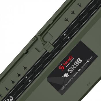 Клавиатура механическая игровая A4Tech Bloody S98 Aviator USB for gamer LED (S98 AVIATOR), зеленый фото 15