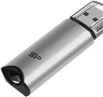 Флеш-накопитель USB 3.2  32GB  Silicon Power  Marvel M02  серебро (SP032GBUF3M02V1S)