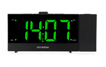 Радиобудильник Hyundai H-RCL243 черный LCD подсв:зеленая часы:цифровые FM фото 3