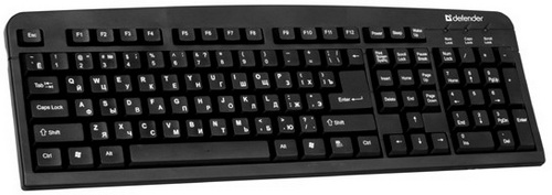 Клавиатура DEFENDER Element HB-520, PS/2, чёрная (1/20) (45520)