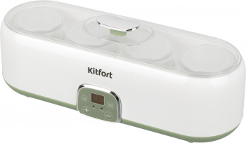 Йогуртница Kitfort KT-2007 20Вт 4б. 200мл упр.:электрон. белый/зеленый фото 11