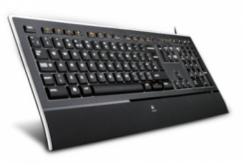 Клавиатура Logitech K740 USB slim Multimedia LED (подставка для запястий), черный (920-005695)