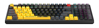 Клавиатура механическая игровая A4Tech Bloody S98 USB for gamer LED (SPORTS LIME), желтый/серый фото 7