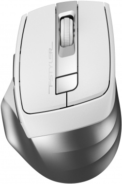 Мышь беспроводная A4Tech Fstyler FG35S (2000dpi) silent USB (6but) серебристый/белый (1/60) (FG35S USB SILVER)