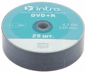 Intro DVD+R INTRO 16х 4,7GB  Shrink 25 (25/500/22500) фото 5