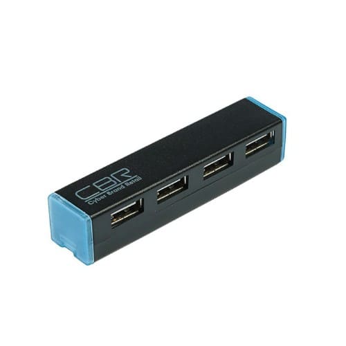 Разветвитель CBR CH 135, черный, 4 порта, USB 2.0. (1/100)