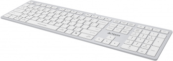 Клавиатура A4TECH Fstyler FX50 USB slim Multimedia (FX50 WHITE), белый фото 12