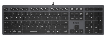 Клавиатура A4TECH Fstyler FX50 USB slim Multimedia, серый (FX50 GREY)