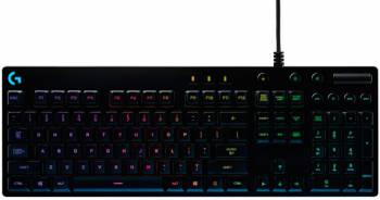Клавиатура механическая игровая Logitech G810 Orion Spectrum USB Multimedia Gamer LED, черный (920-007750)