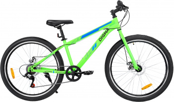 Велосипед Digma Active горный (подростк.) рам.:14" кол.:26" зеленый 14.85кг (ACTIVE-26/14-ST-R-LG)