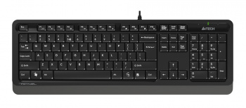 Клавиатура A4TECH Fstyler FK10 USB Multimedia, черный/серый (1/20) (FK10 GREY)