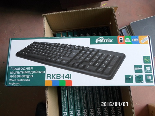 Клавиатура RITMIX RKB-141, USB, чёрная (1/20) (15118398)