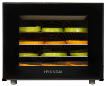 Сушка для фруктов и овощей Hyundai HYFD-1204 8под. 400Вт черный