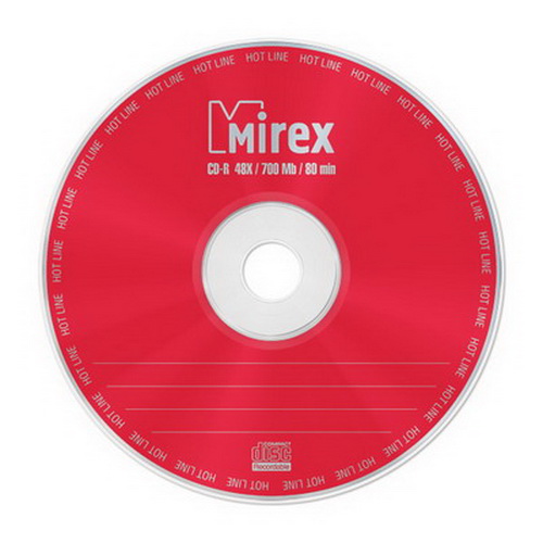 Диск MIREX CD-R HOTLINE 700 Мб 48x bulk 50