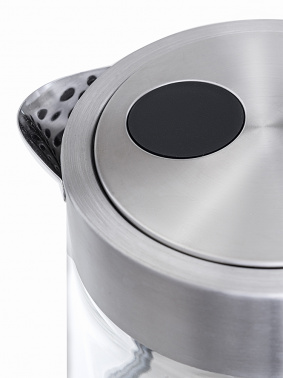 Чайник электрический Kitfort КТ-617 1.5л. 2200Вт серебристый/черный (корпус: нержавеющая сталь/стекло) фото 20