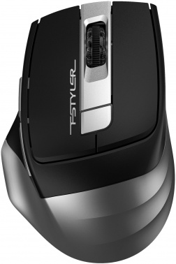Мышь беспроводная A4Tech Fstyler FB35S оптическая (2000dpi) silent BT/Radio USB (6but) серый/черный (1/60) (FB35S USB SMOKY GREY)