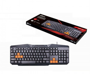 Клавиатура RITMIX RKB-152, черный/оранжевая, USB (1/20) (15119564)
