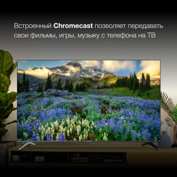 Телевизор LED Hyundai 75" H-LED75BU7006 Android TV Frameless черный 4K Ultra HD 60Hz DVB-T DVB-T2 DVB-C DVB-S DVB-S2 USB WiFi Smart TV фото 4