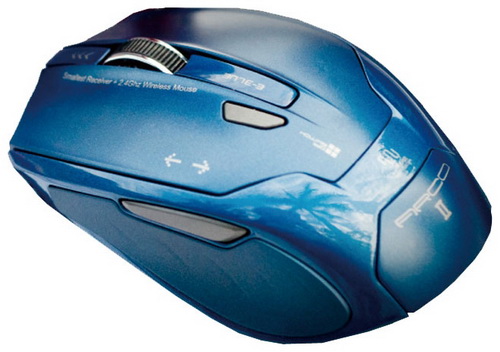 Мышь E-BLUE Arco2, синяя, USB, сенсор, беспроводная (1/40) (EMS100BL)