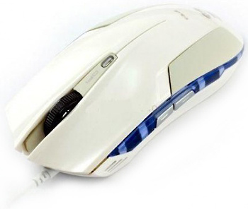 Мышь E-BLUE Cobra, белая, USB, игровая (1/40) (EMS108WH)