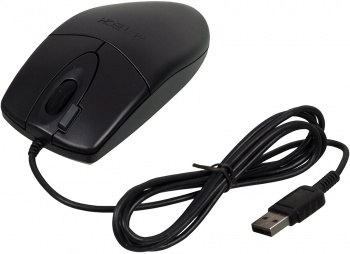 Мышь оптическая A4Tech OP-620DS (1200dpi) silent USB (4but) черный (1/60) фото 6