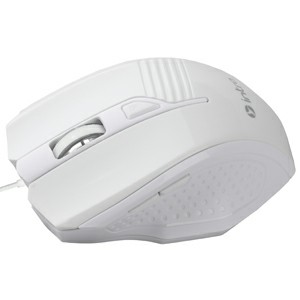Мышь INTRO MU195, белая, USB, проводная,3 кн, в блистере (40/720) (Б0020528) фото 3