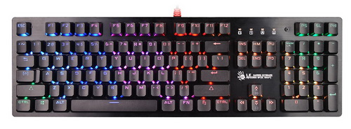 Клавиатура механическая игровая A4TECH Bloody B820R, черный (B820R BLACK (RED SWITCH))