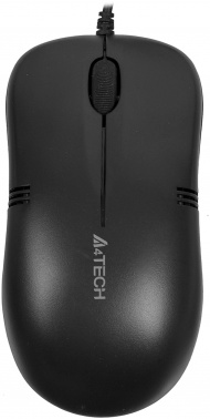 Мышь оптическая A4Tech OP-560NUS (1200dpi) silent USB (3but) черный (1/60)