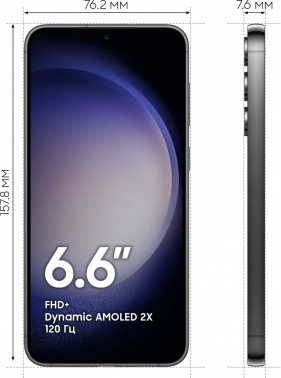 Смартфон Samsung SM-S916B Galaxy S23+ 5G 512Gb 8Gb черный фантом моноблок 3G 4G 6.6" 1080x2340 Android 13 50Mpix 802.11 a/b/g/n/ac/ax NFC GPS GSM900/1 (SM-S916BZKGSKZ) фото 4
