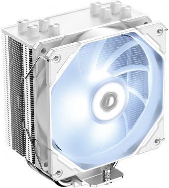 Устройство охлаждения(кулер) ID-Cooling SE-224-XTS WHITE Soc-AM4/1151/1200/2066/1700 4-pin 16-29dB Al+Cu 220W 650gr LED Ret